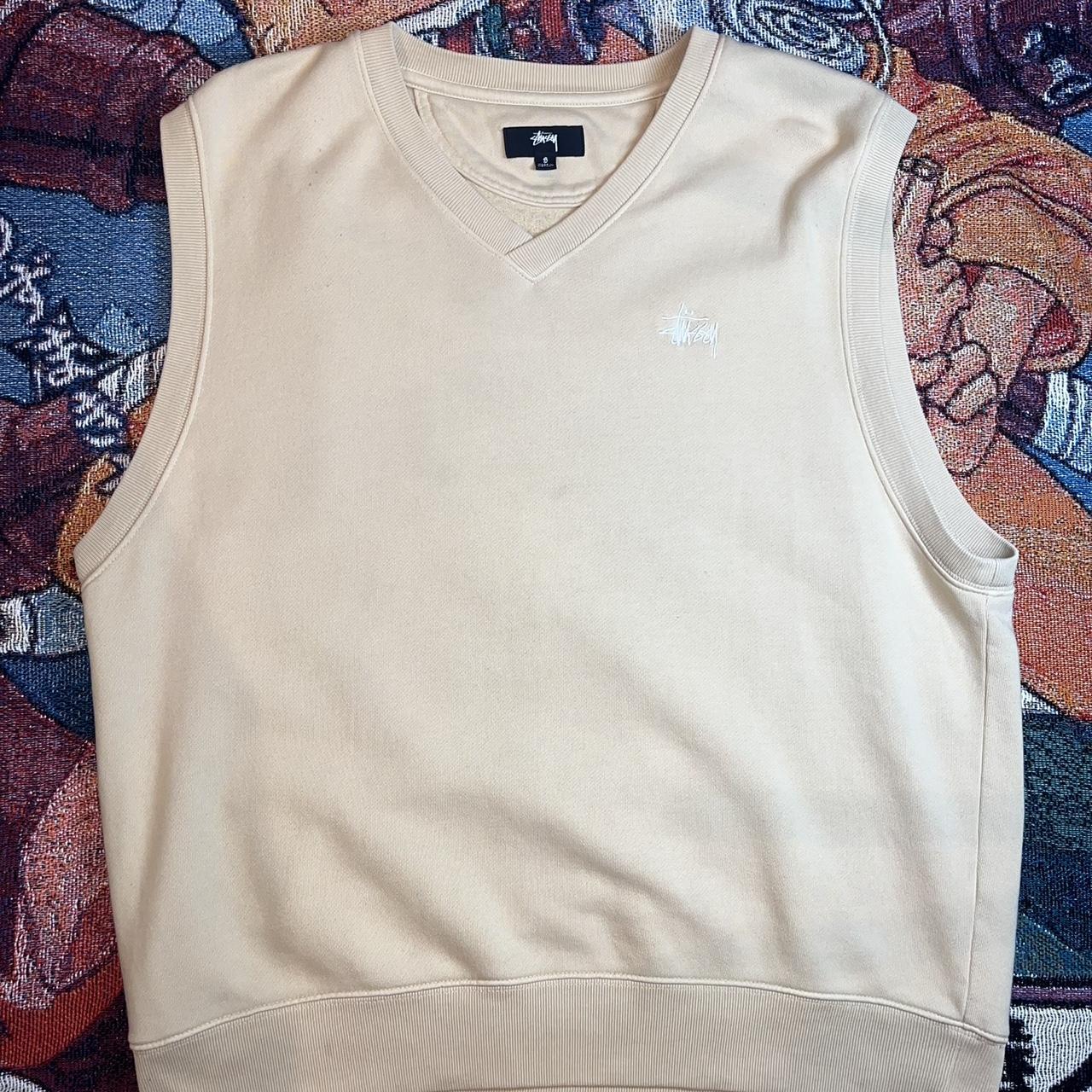 Stussy Beige Vest Worn Stussy Vest In Decent Depop