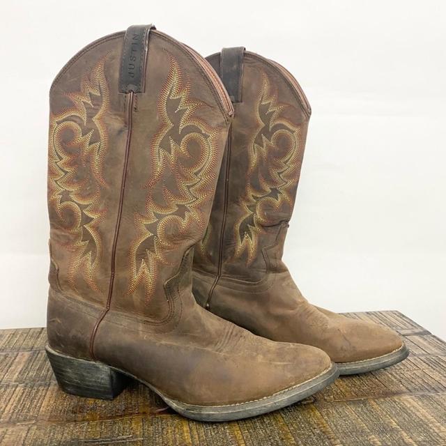 Justin stampede western apache cowboy boot best sale