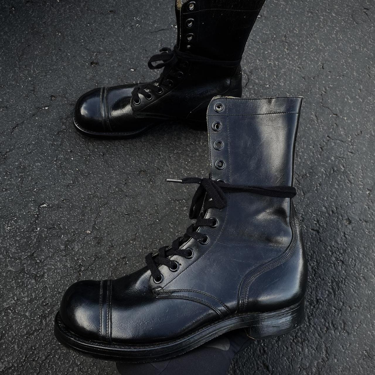 1950s military combat boot Size: Men’s... - Depop