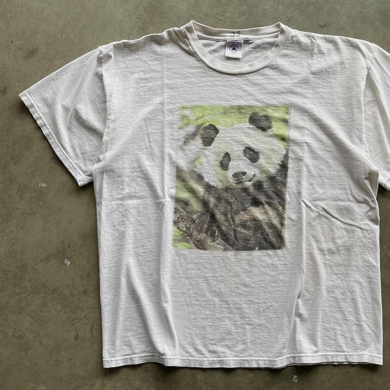 Vintage panda shirt Size: XL (25x28) Condition:... - Depop
