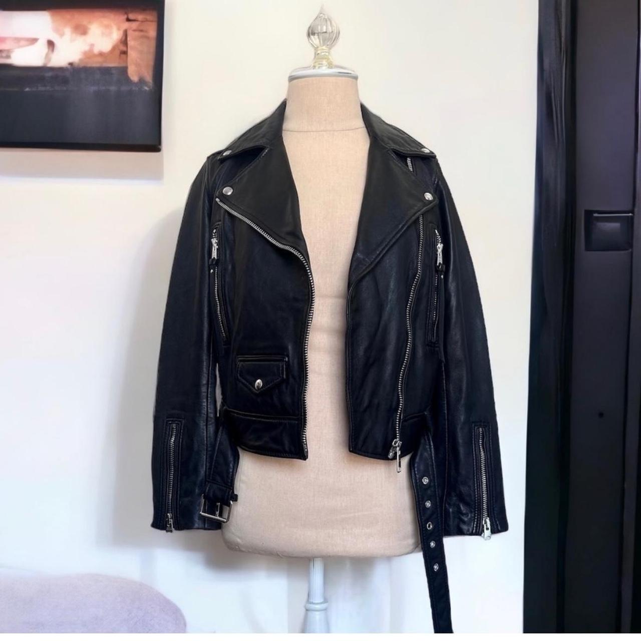 All saints juno leather jacket hotsell