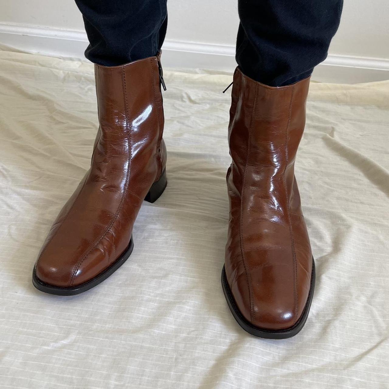 Vintage Florsheim Brown Boots. Men’s Size 11 Really... - Depop