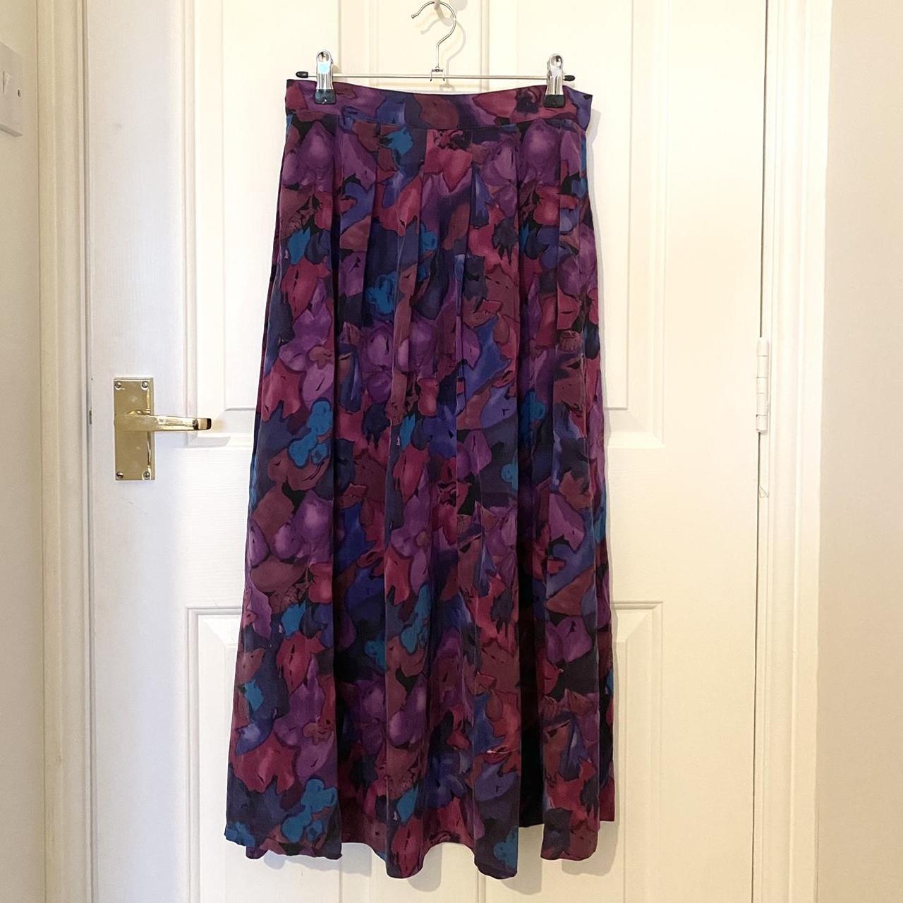 High Waisted Silk Maxi Monsoon Skirt. I love this... Depop