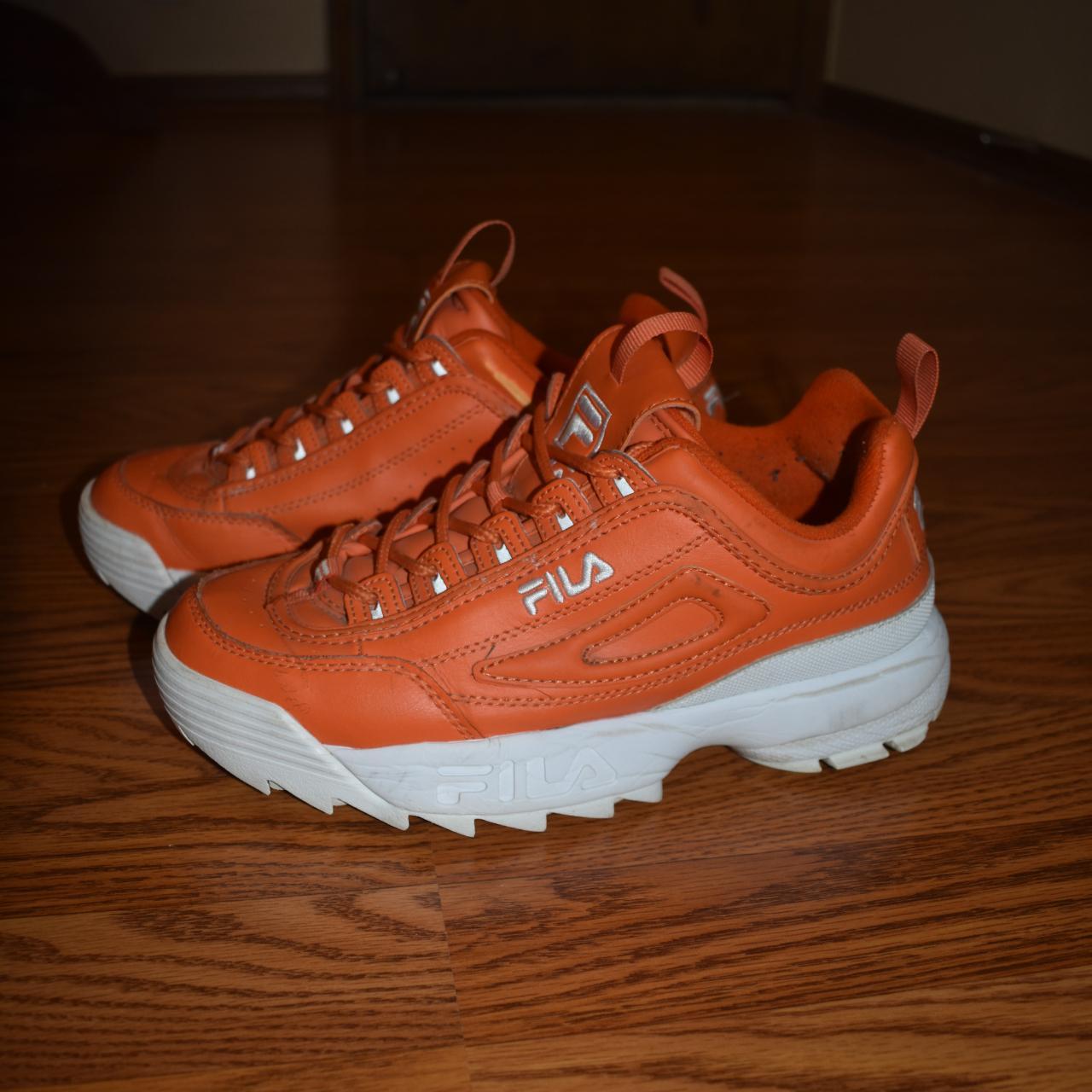 FILA Disrupter 2, Orange, Athletic Shoes, Size us 9.... - Depop