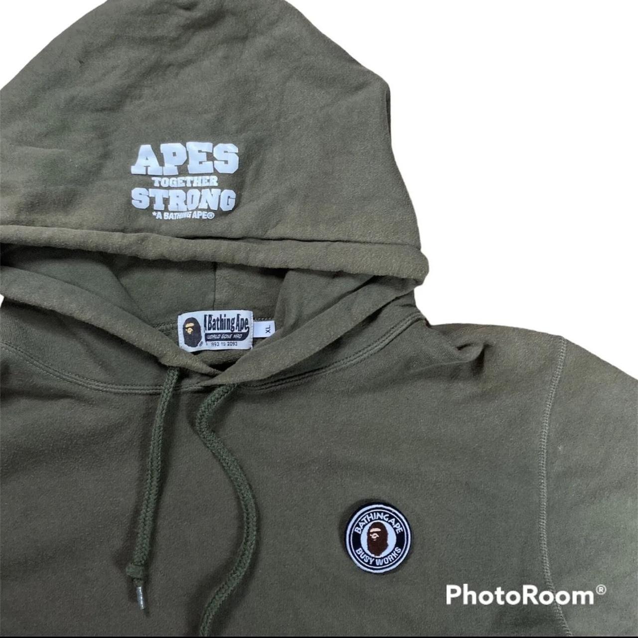 a bathing ape bape Busy Works Velcro Hoodie Size Depop