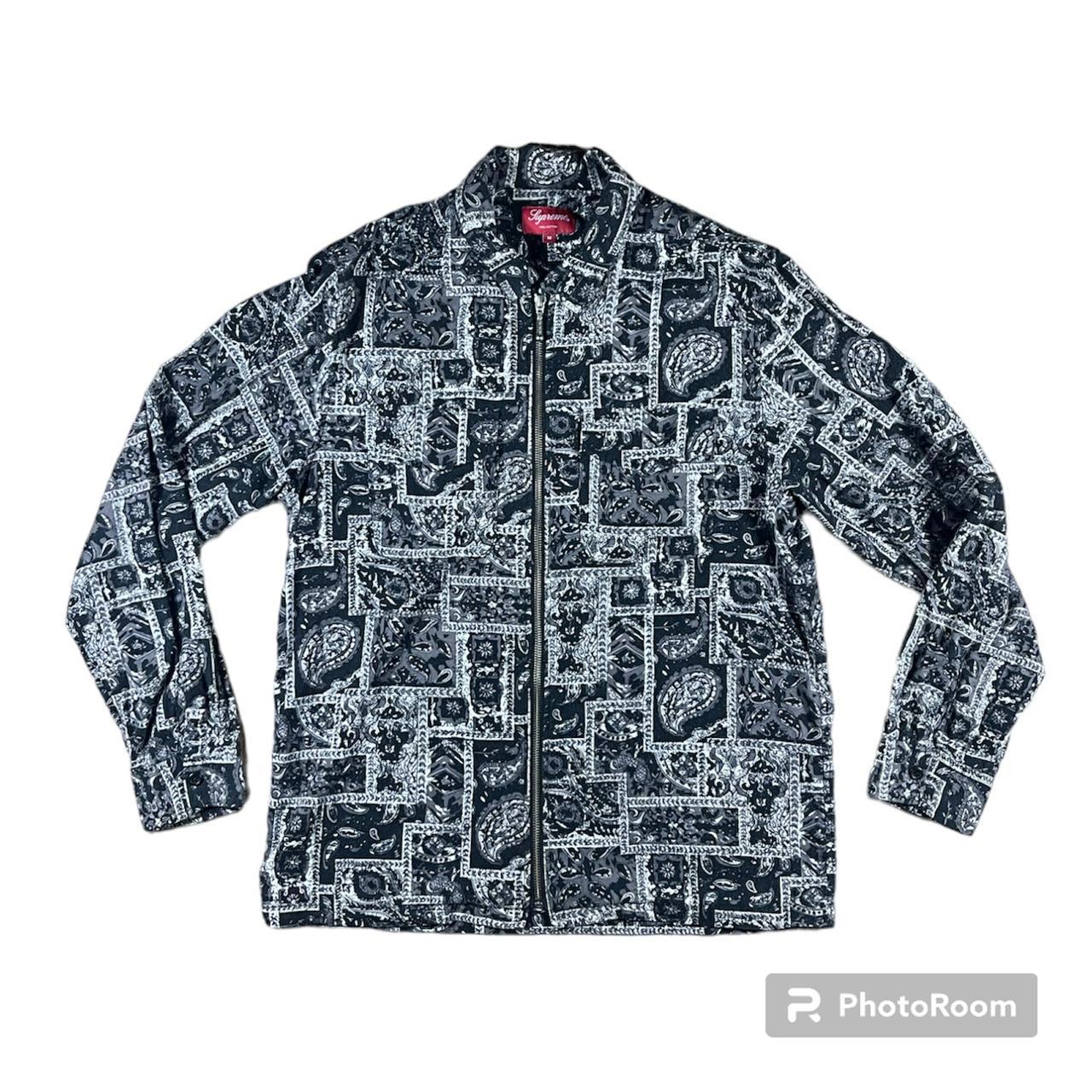 Supreme zip outlet shirt