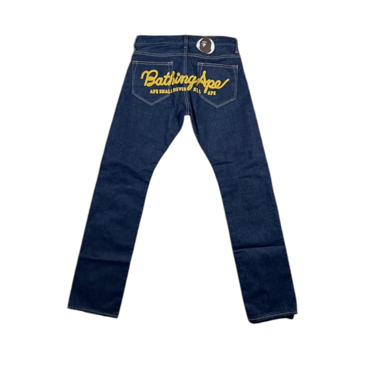 Bape A Bathing Ape embroidered jeans Size XS | Depop