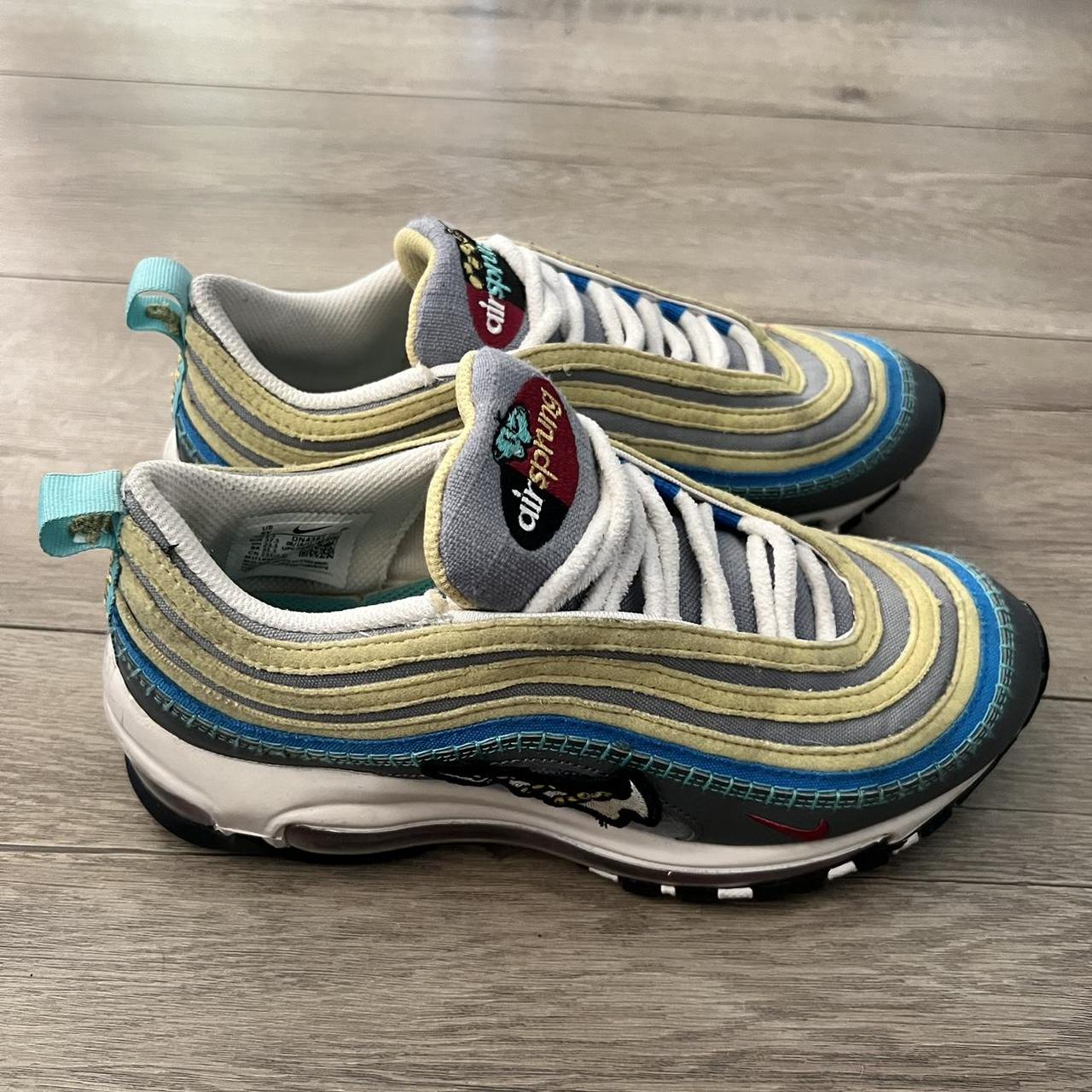 Nike Air Max 97 SE GS Air Sprung Kids Caterpillar Shoes DN4381-001 5Y Womens factory 6.5