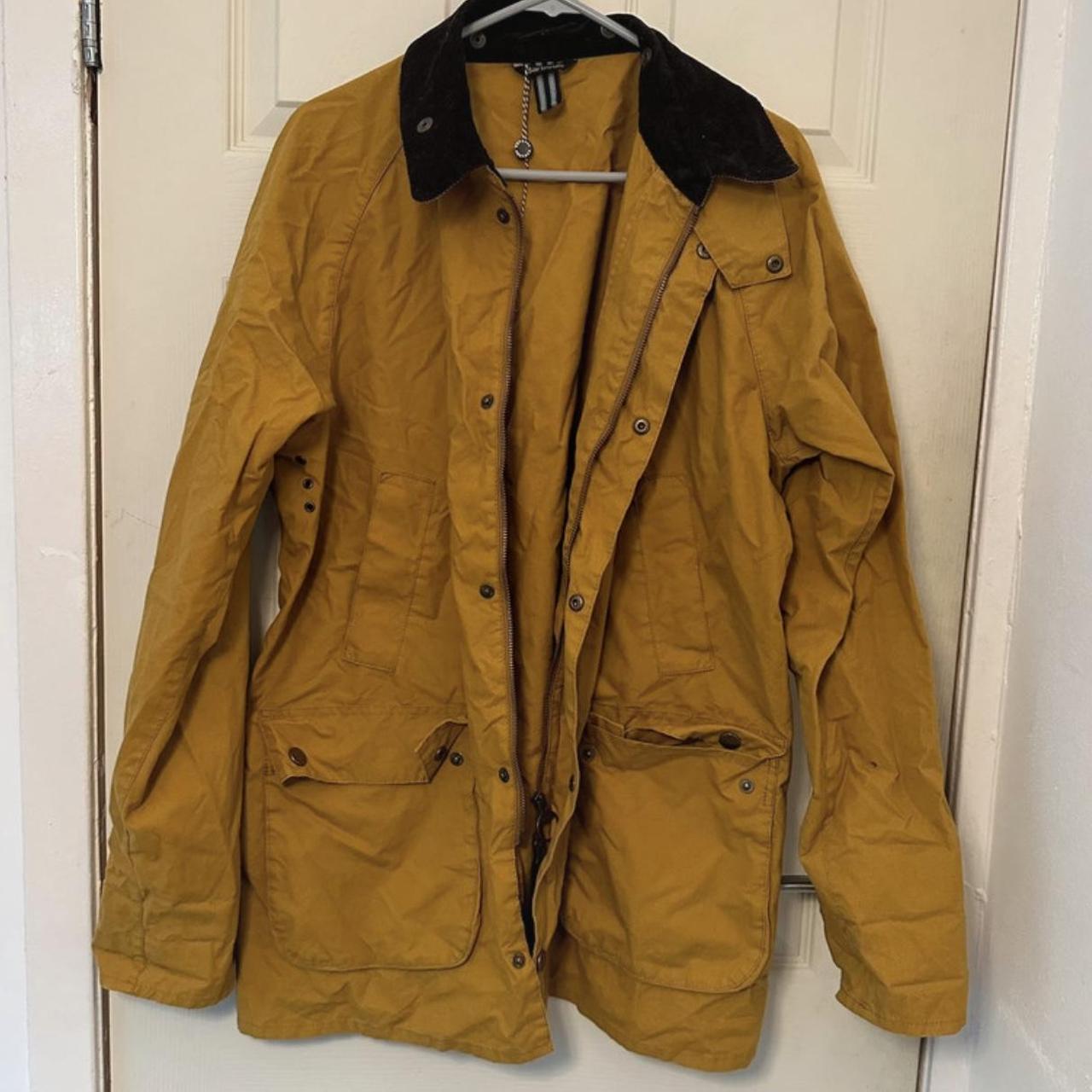 Fashion barbour mustard jacket