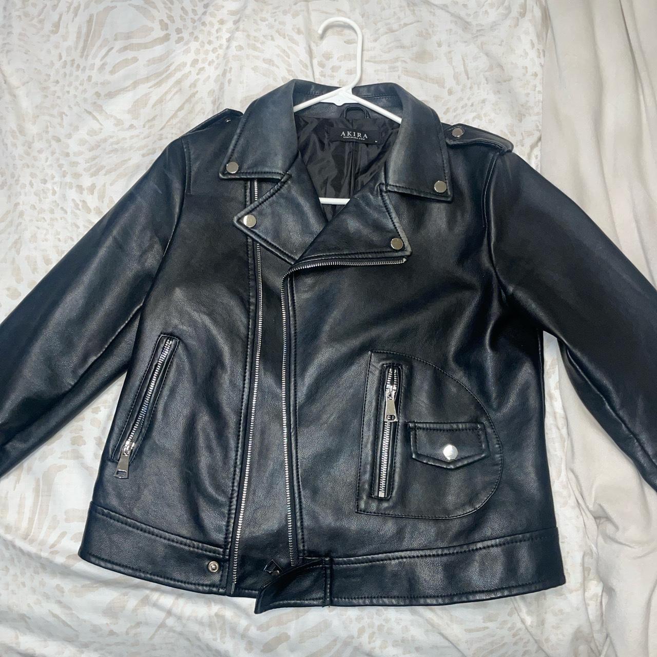 Akira black leather on sale jacket