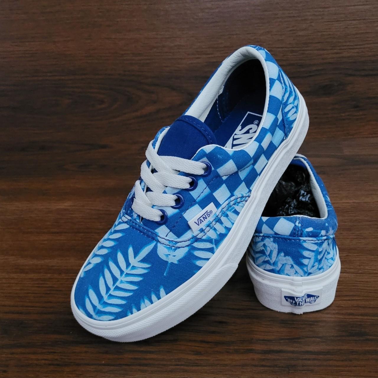 Vans floral store blue