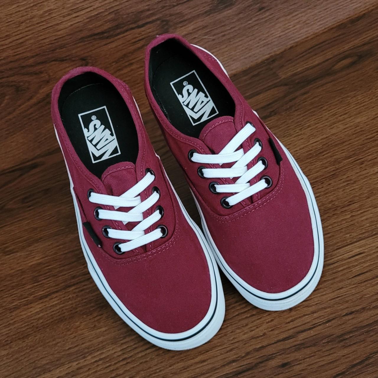 Burgundy vans shops size 5