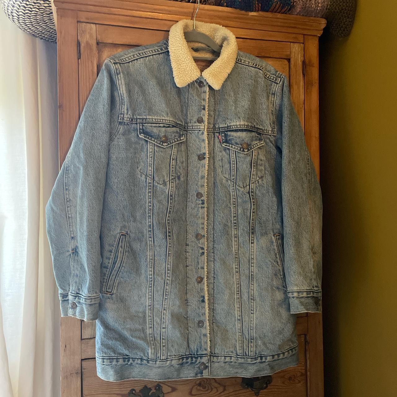 Levi's fleece jean jacket best sale