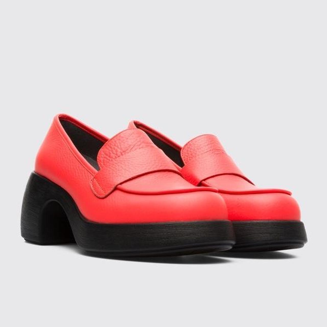 camper trisha heeled loafer