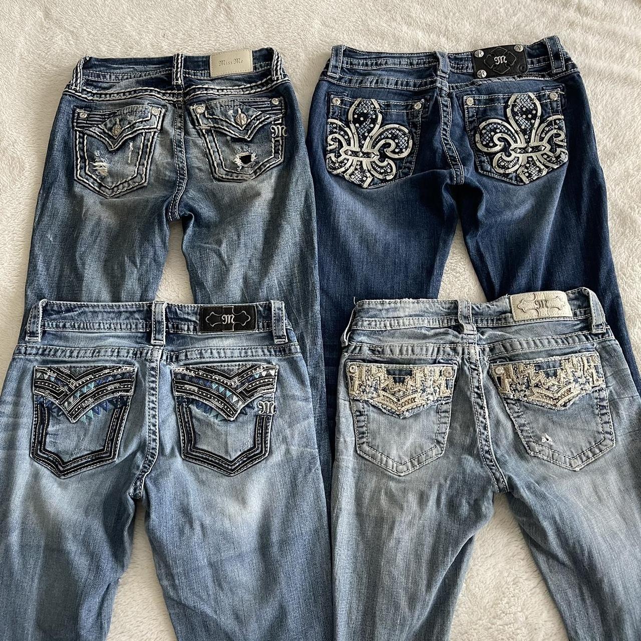 low rise flared miss me jeans ☆ ★ FREE BUNDLE... - Depop