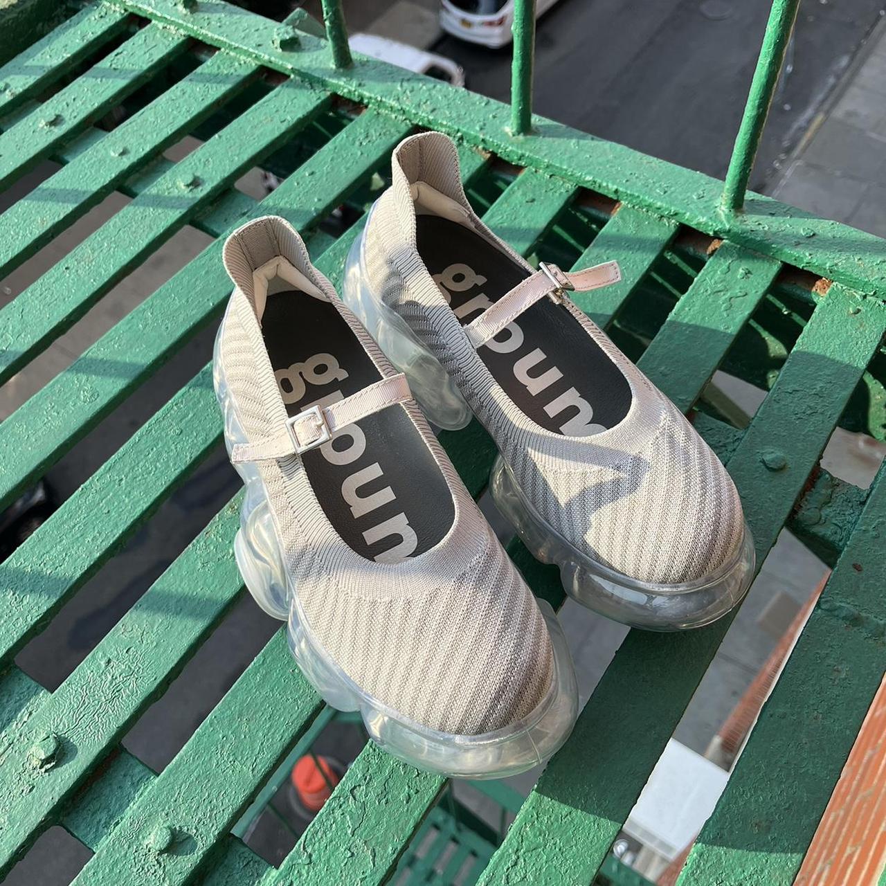 Grounds - Japanese Brand Moopie Knit Pump Ice Grey | Depop Grounds - Japanese Brand Moopie Knit Pump Ice Grey | Depop