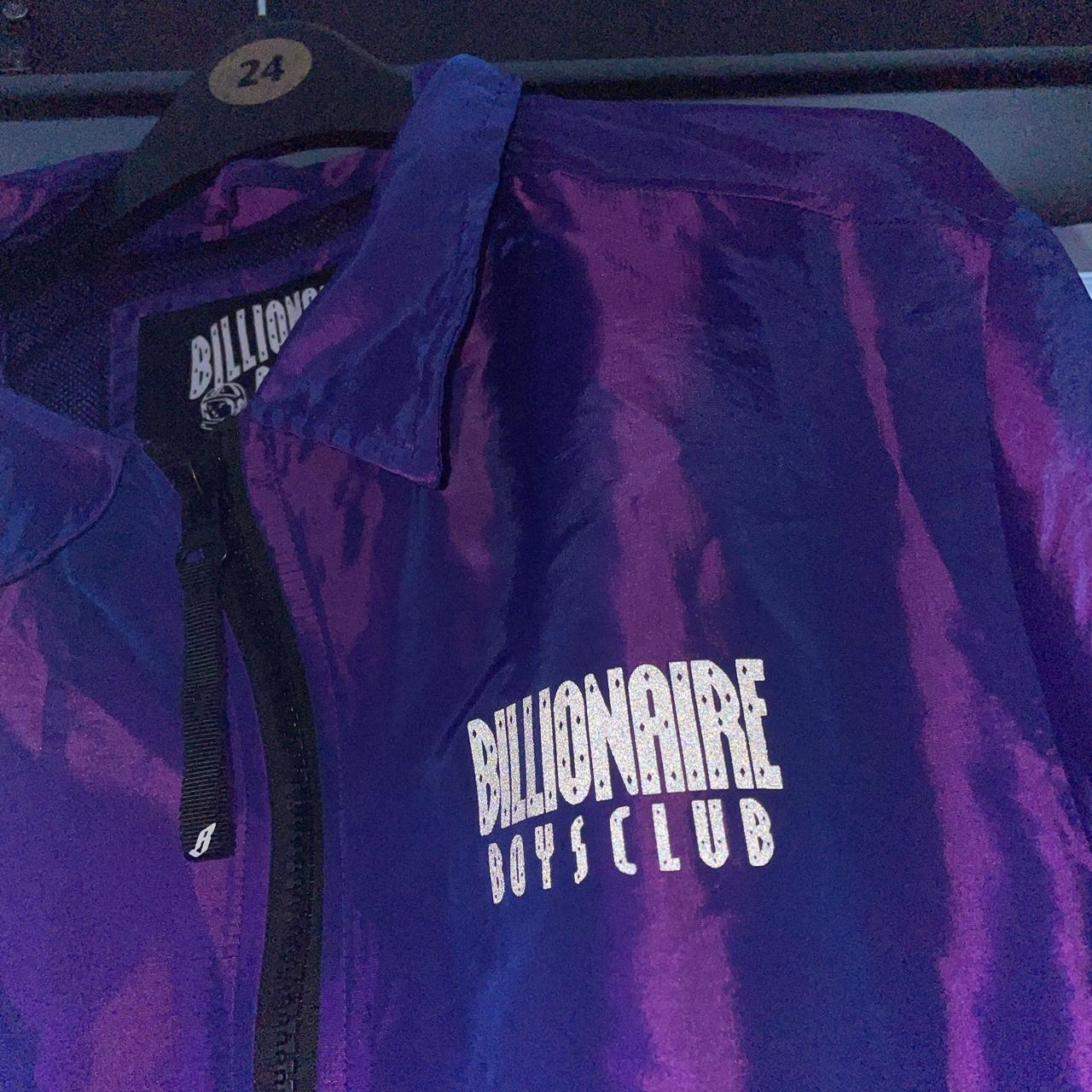 billionaire boys club purple iridescent coach jacket