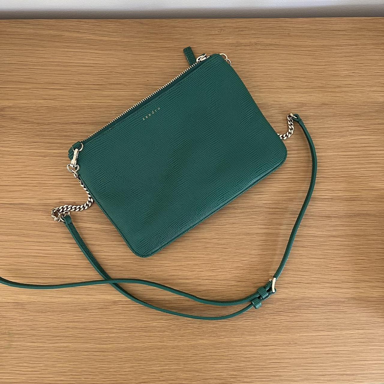 Sac Sandro Addict Bag Leather Sandro Sac Vert Sac Addict Sandro Shop