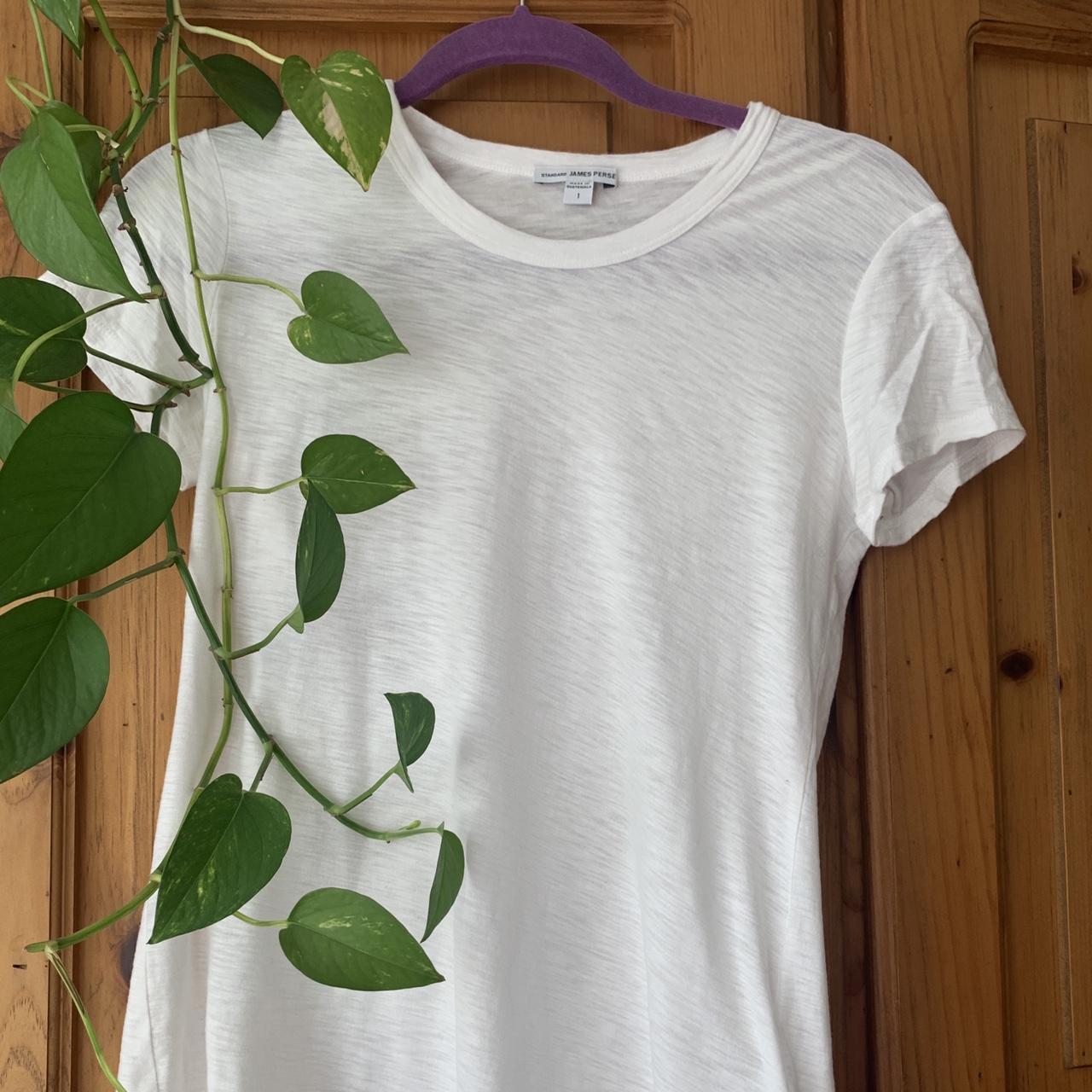 James Perse Women's White T-shirt