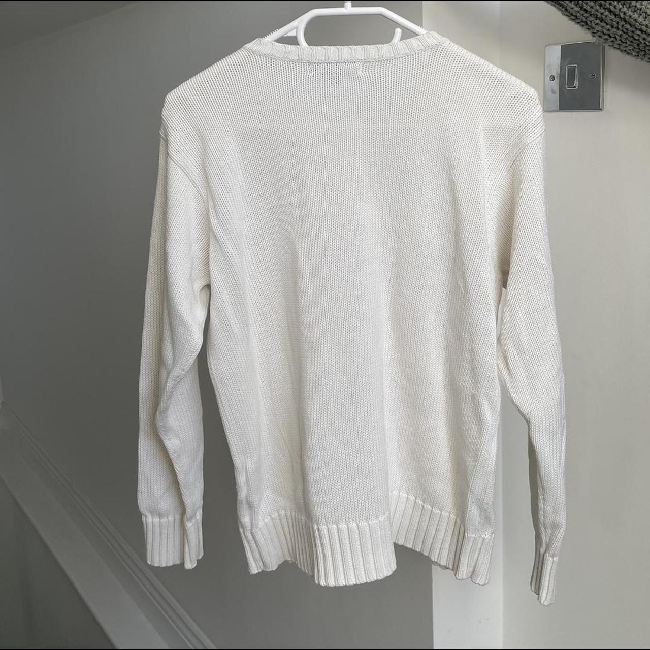 Vintage 2000s white Ralph Lauren knit sweater 🤍 Size... - Depop