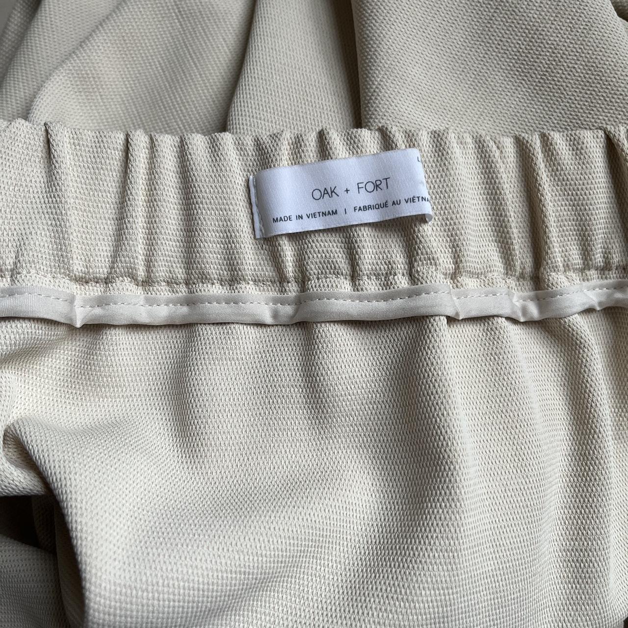 OAK + FORT Beige Color Skirt Only wore it once -... - Depop