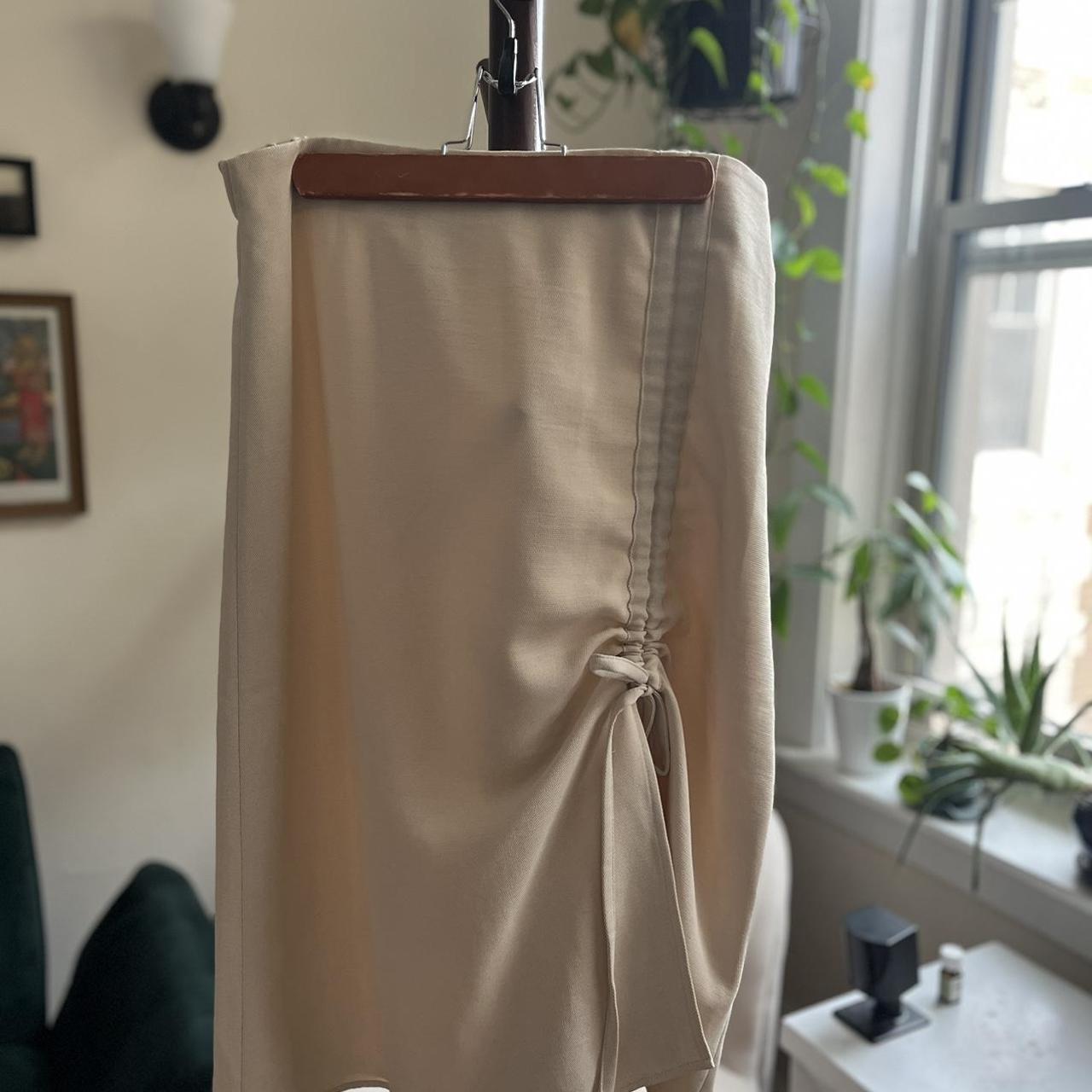 OAK + FORT Beige Color Skirt Only wore it once -... - Depop