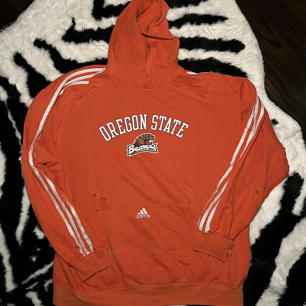 Adidas oversized hoodie orange online