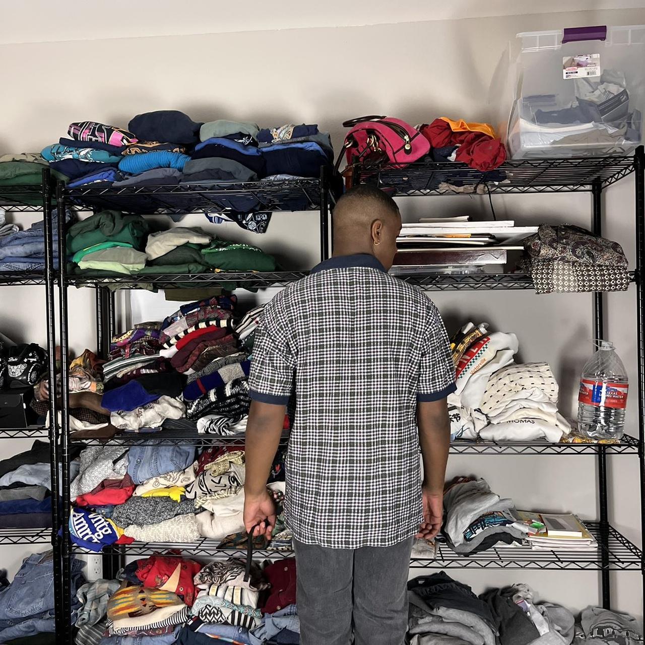 Multicolored plaid bugle boy button up *model is 5’8... Depop