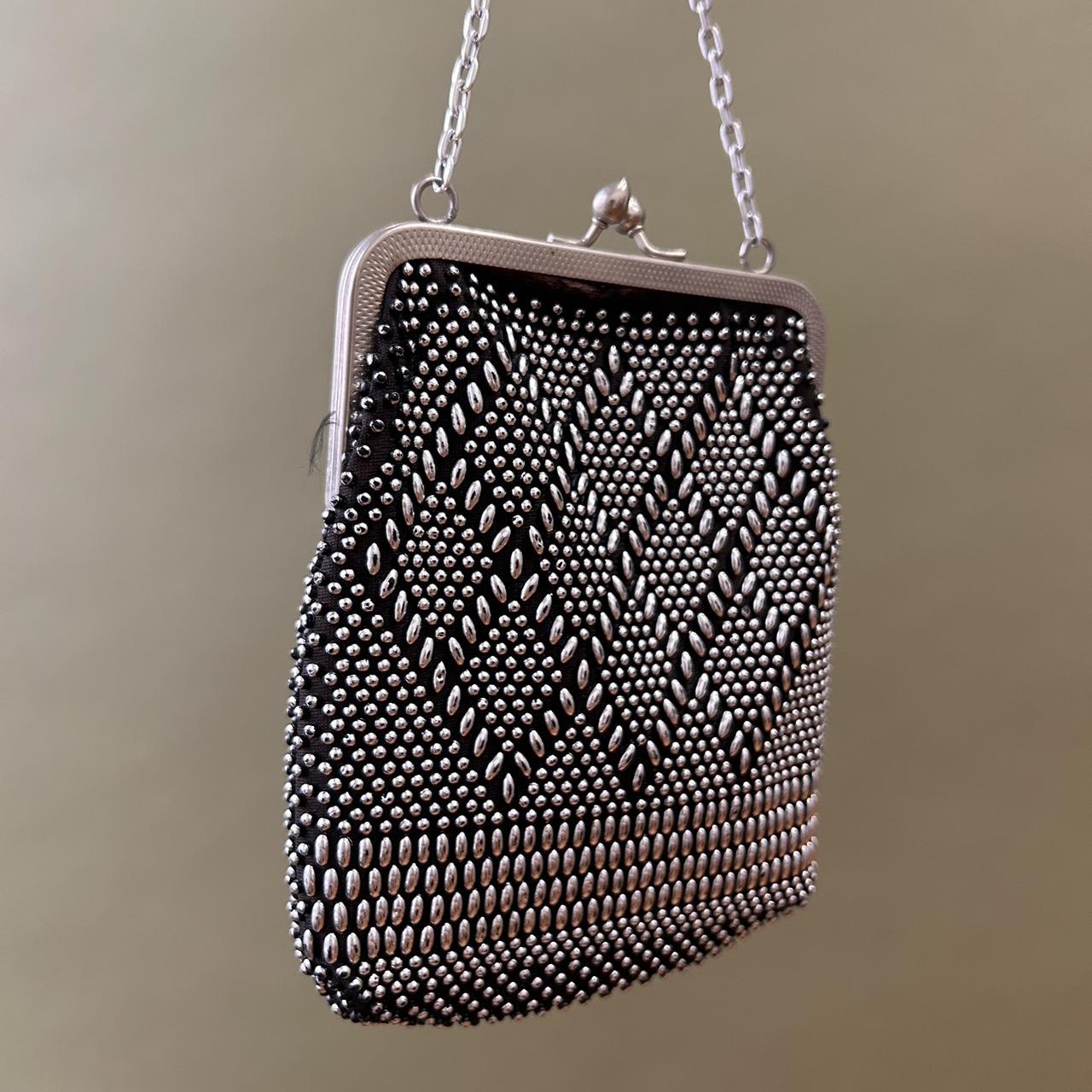 Men's Black and Silver Bag | Depop