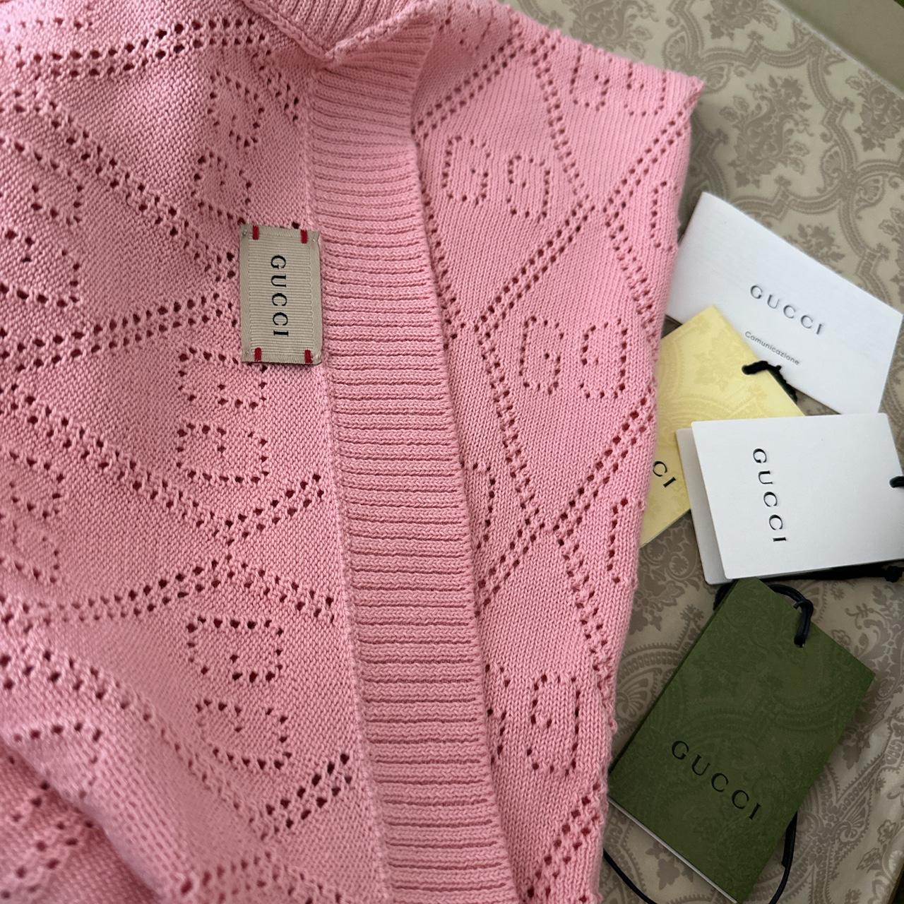 Gucci baby blanket (pink) wool GG supreme... Depop