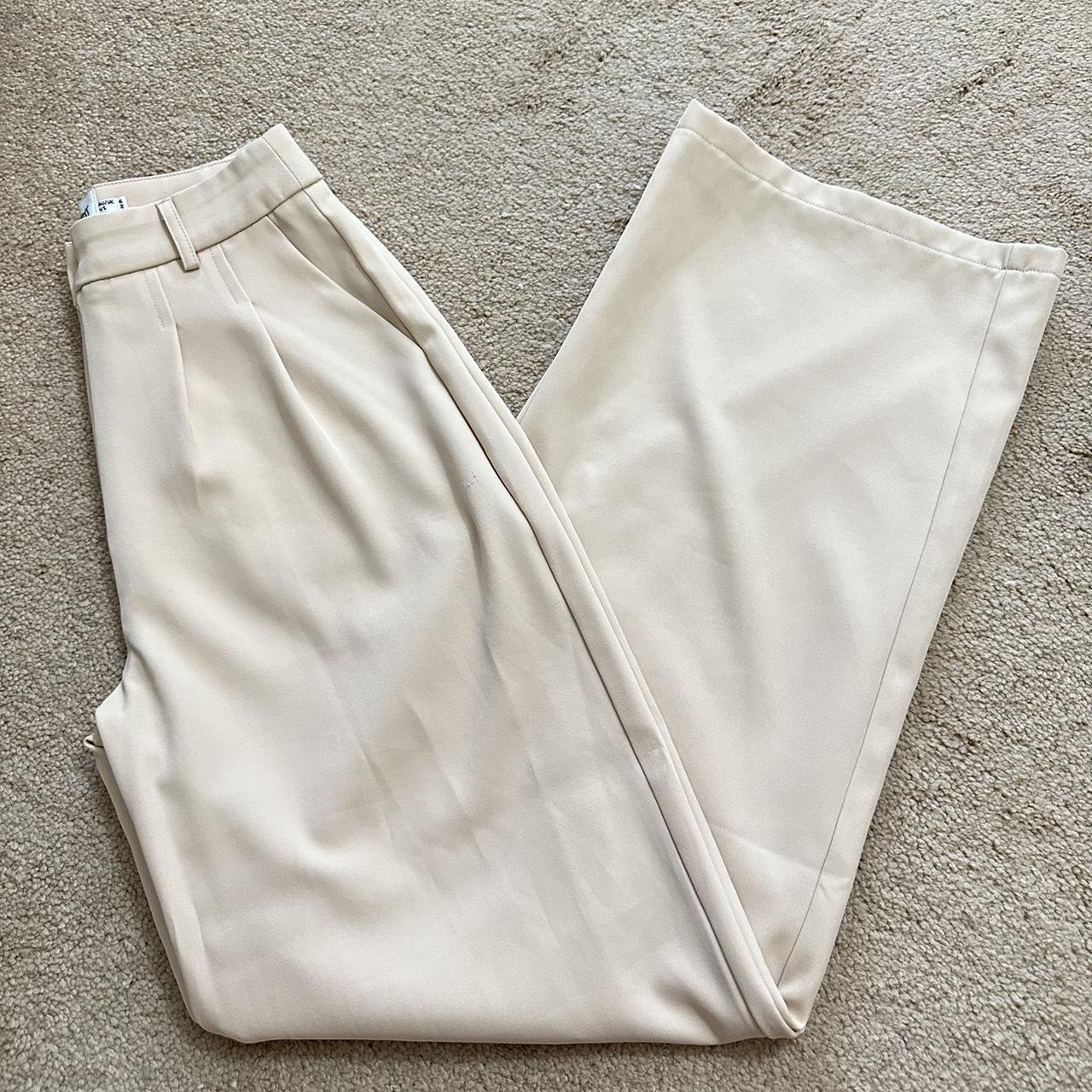 Princess Polly archer pants color beige size US 2.... - Depop