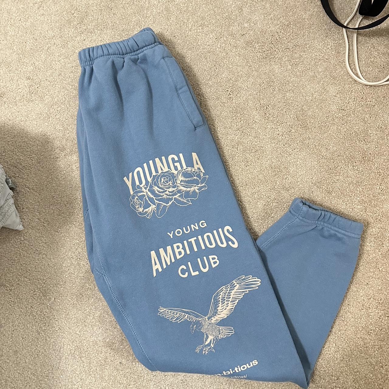 Young LA blue immortal joggers size small worn once - Depop