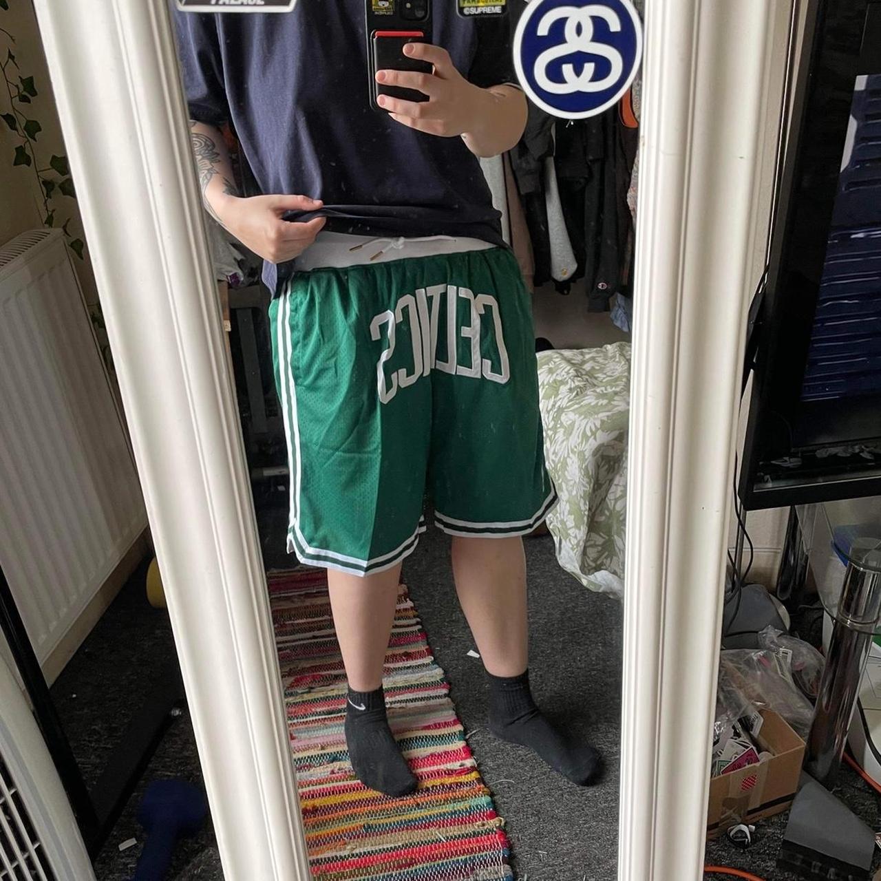 Celtics Just DON Basketball Shorts Size XL fit a... Depop