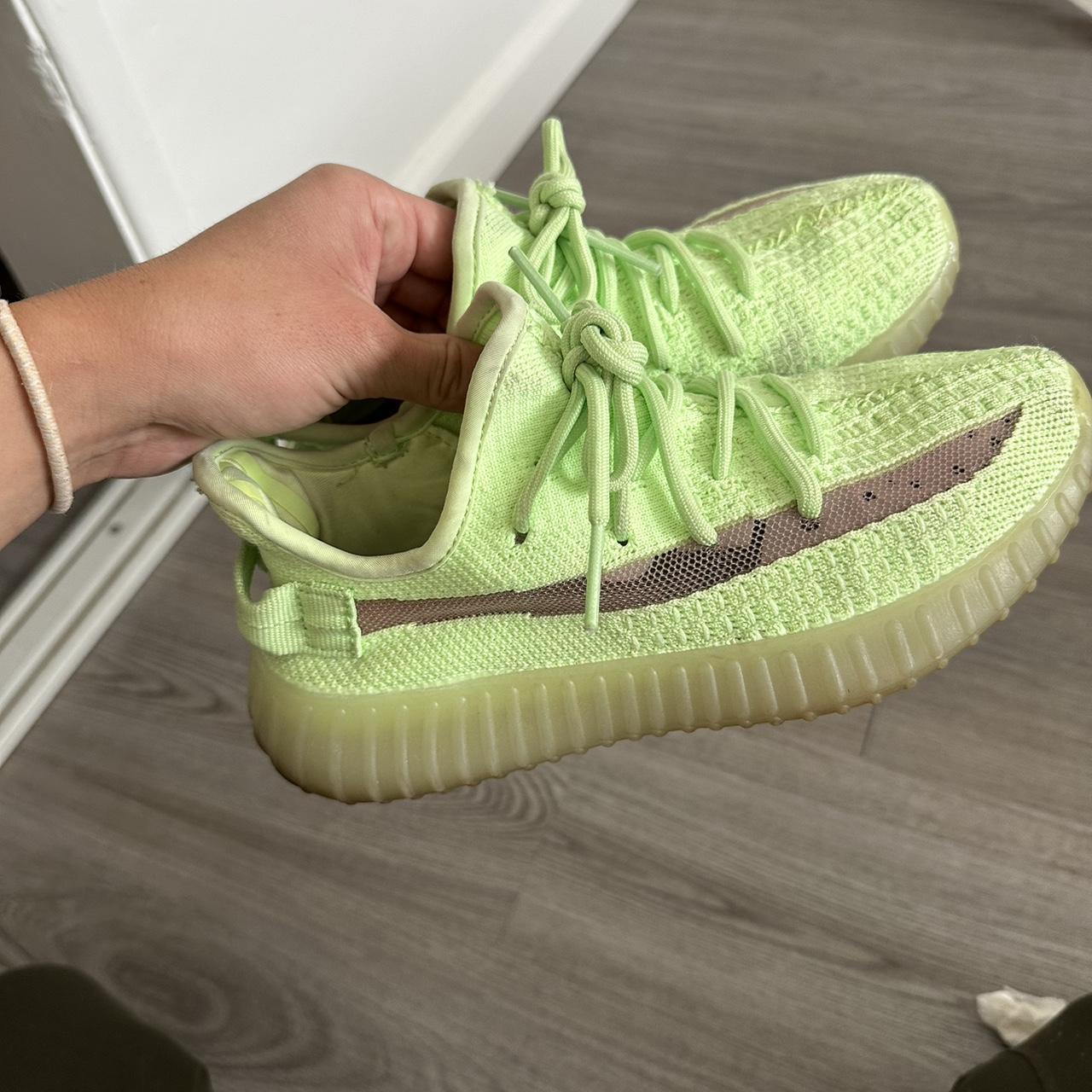 Neon green yeezy boost Depop