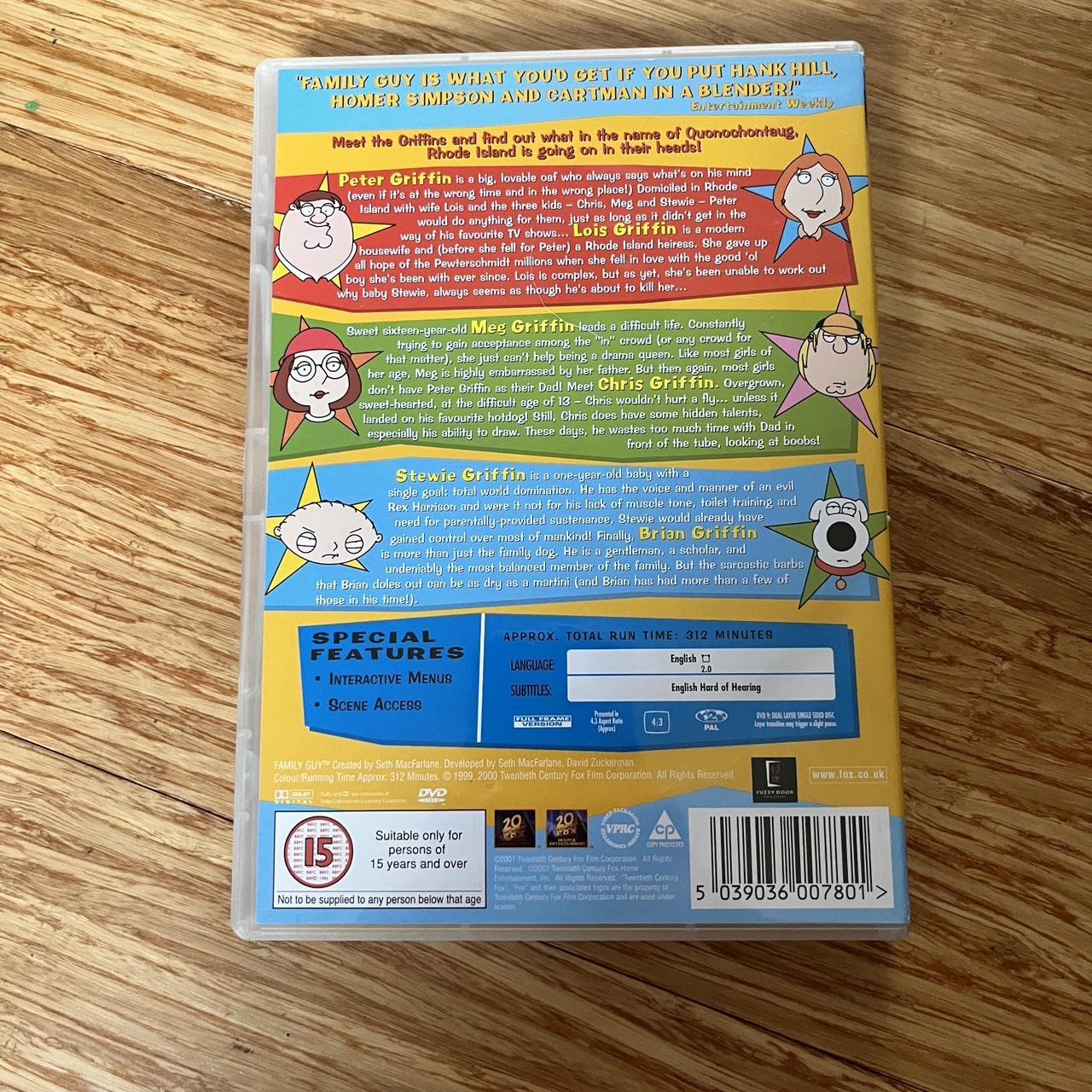 Family guy season 1 dvd Seasons 1-12 all listed. - Depop