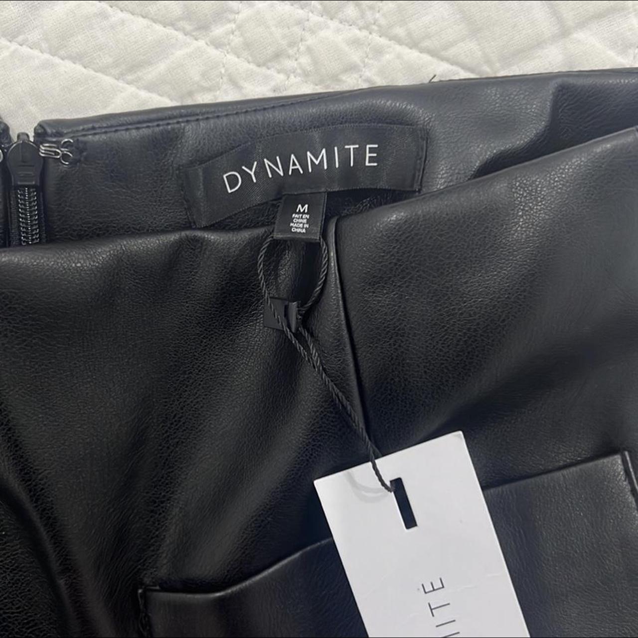 NWT Dynamite faux leather black skirt Depop