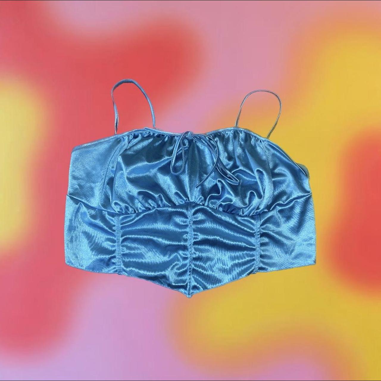 Super cute blue corset top! Only worn once 💙 Depop