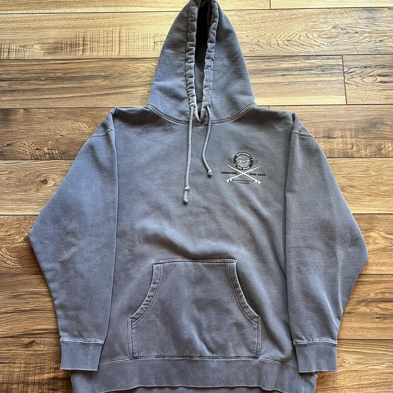 Men's Grey and Black Hoodie | Depop