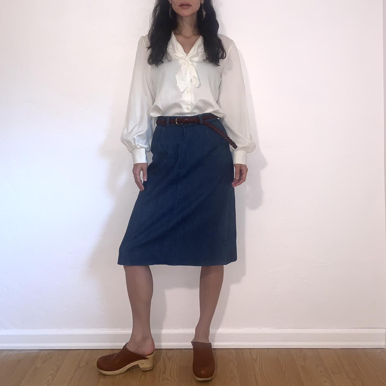 Iconic Long Skirt - Medium Wash