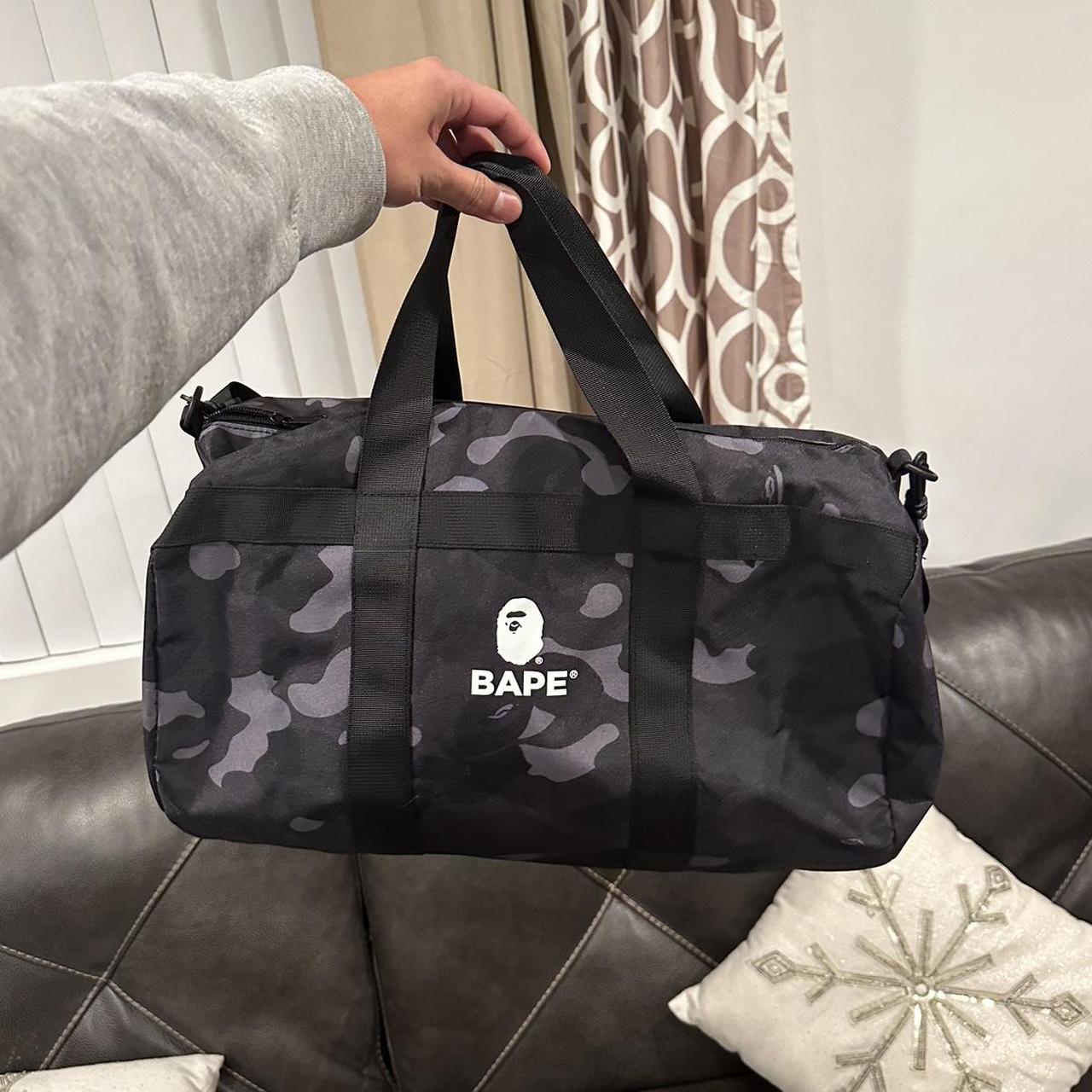black bape duffle bag brand new dimensions 10.6in h... Depop