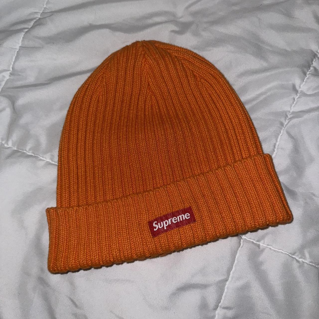 Orange supreme-beanie - Depop