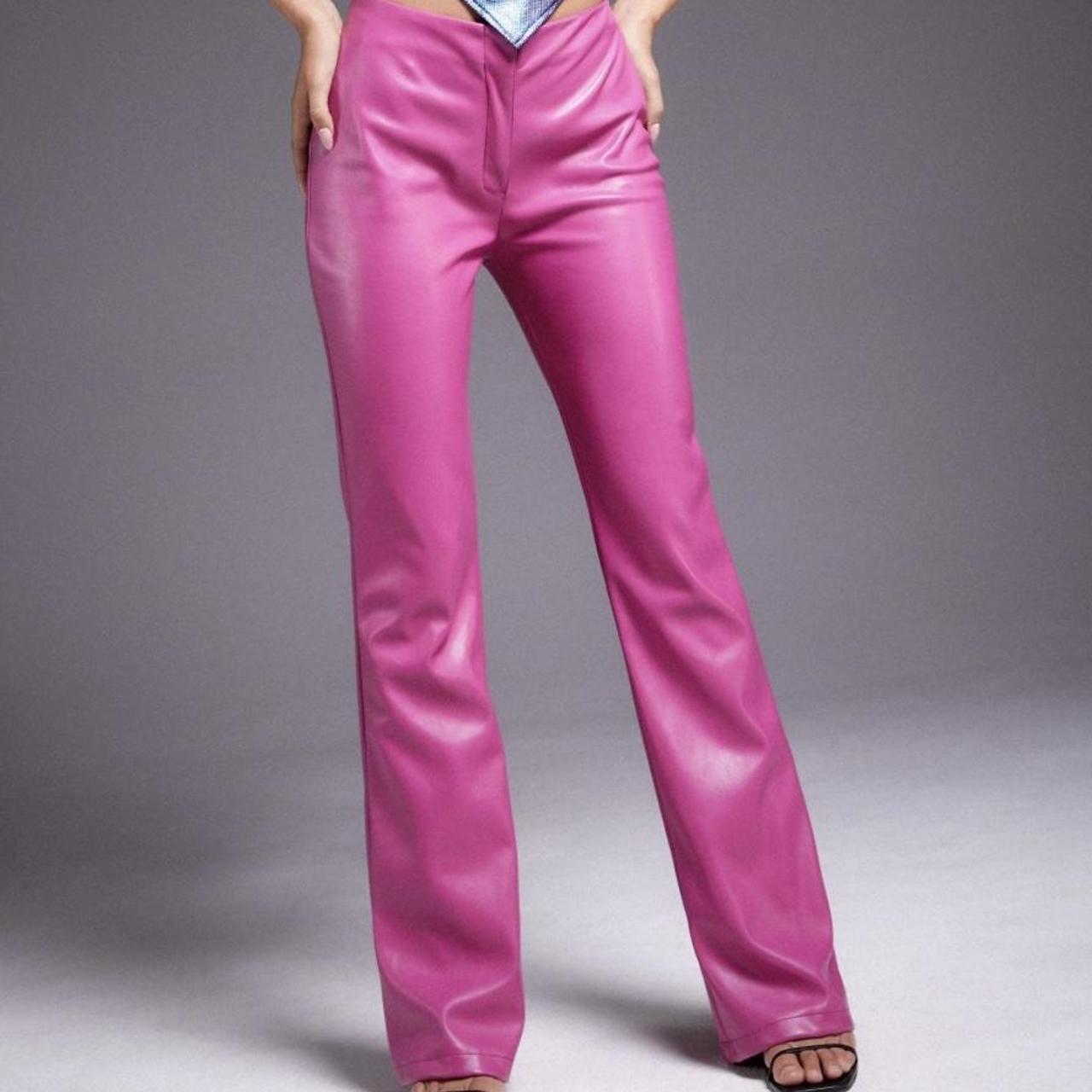 Motel Rocks Red Leather Flared Trousers Groovy Motel Rocks Zyanna