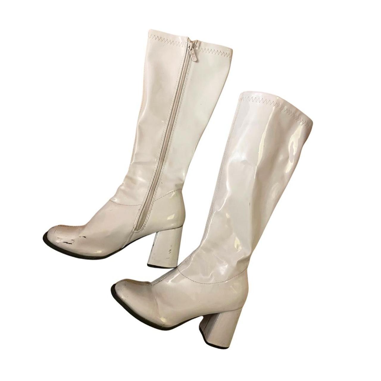 White gogo boots for on sale sale