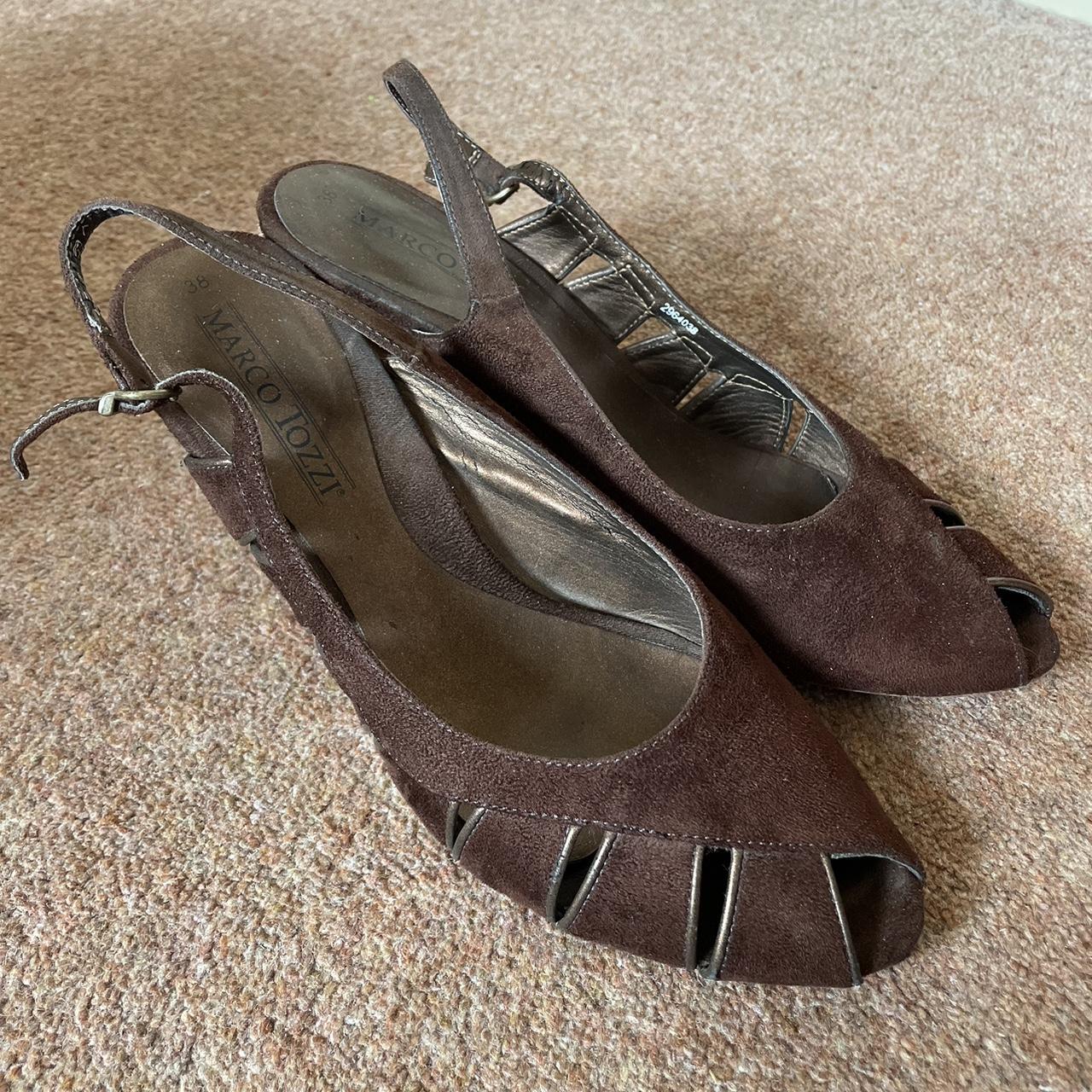 marco tozzi navy wedges