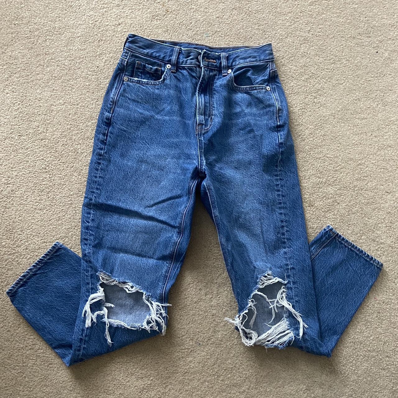 american eagle high rise mom jeans perfect condition... Depop