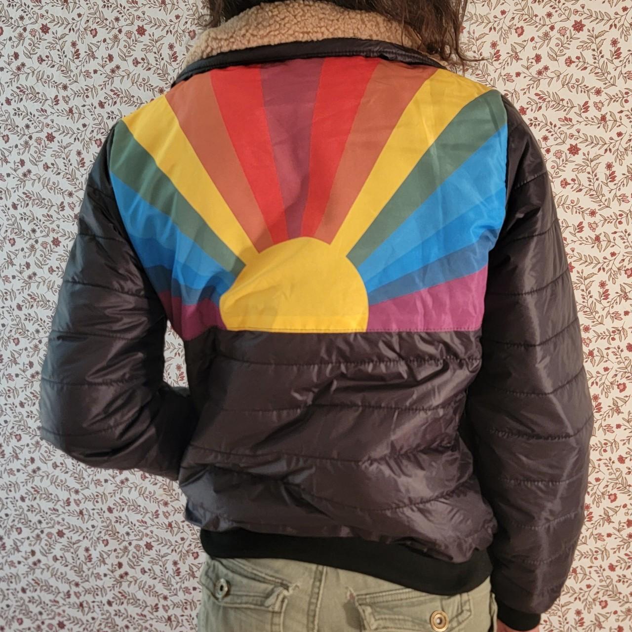 Rainbow Sunburst Jacket NWOT Aviator Nation Sunburst Jacket In