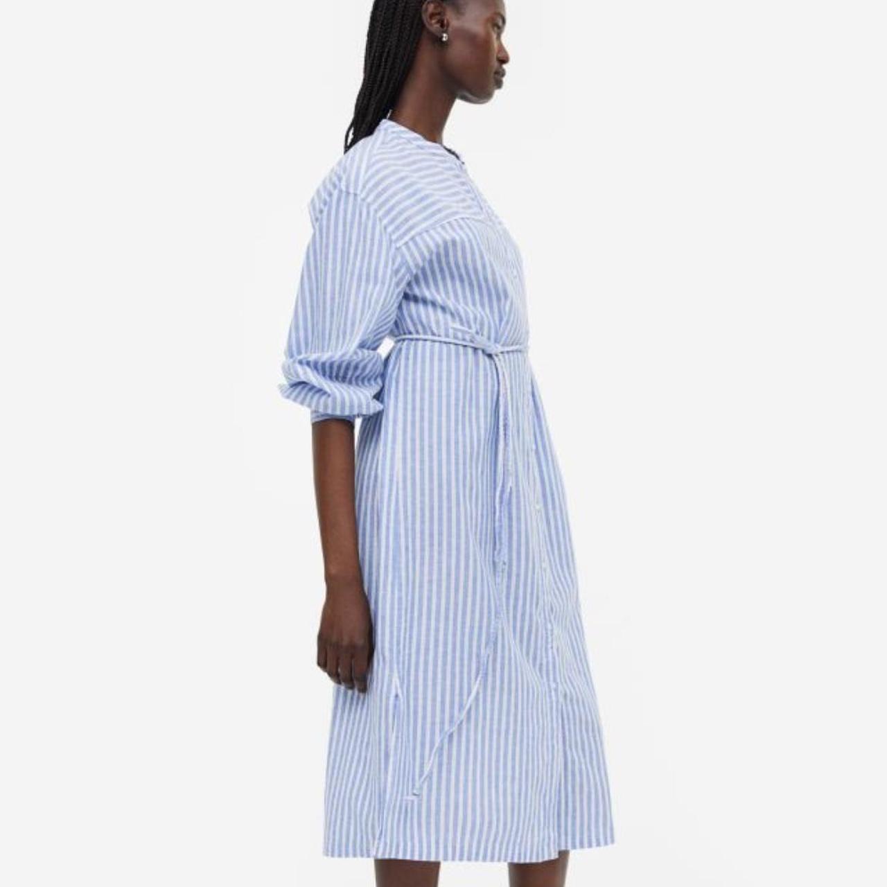 H&M Linen shirt dress size M. Current season. Worn... Depop