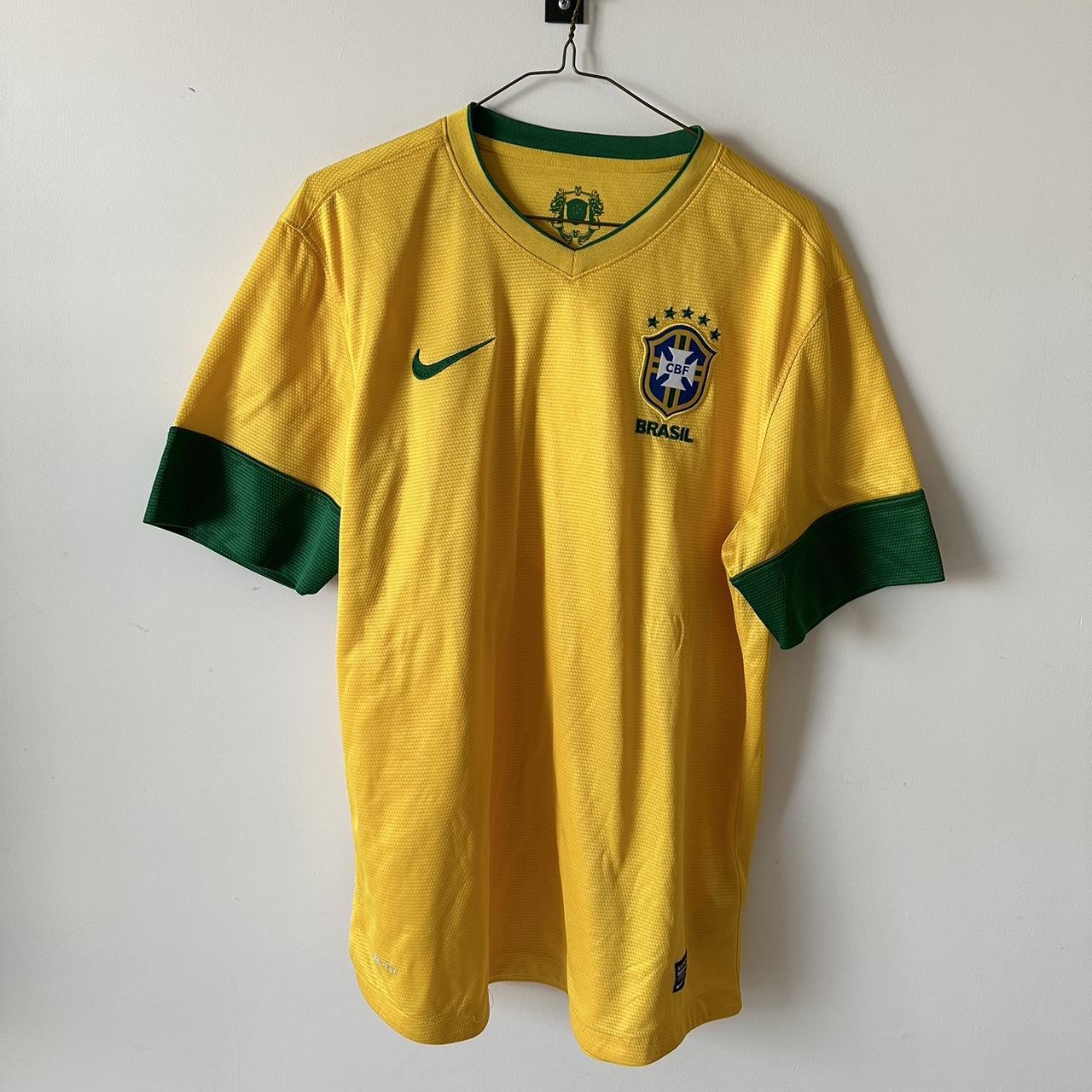 Nike Brazil Football Jersey Size Large Excellent... - Depop