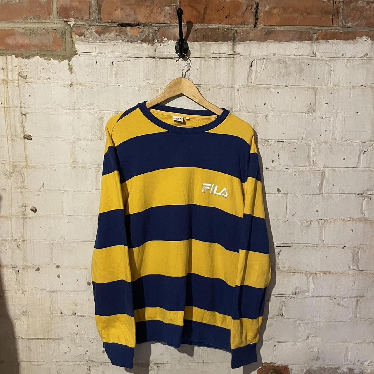 Fila yellow and blue best sale