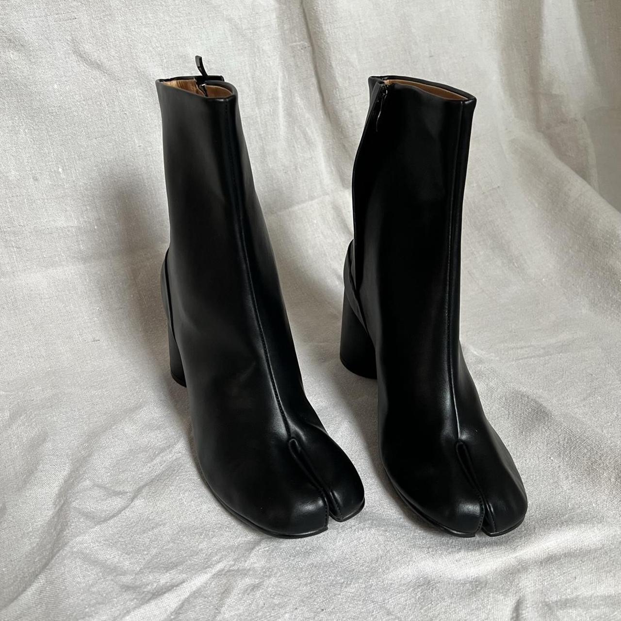 Genuine Leather Black Tabi Boots. Price is firm.... - Depop